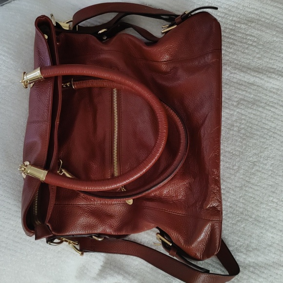 Handbag-Kristen Bell for Erica Anenberg, Brown, large - Picture 9 of 10